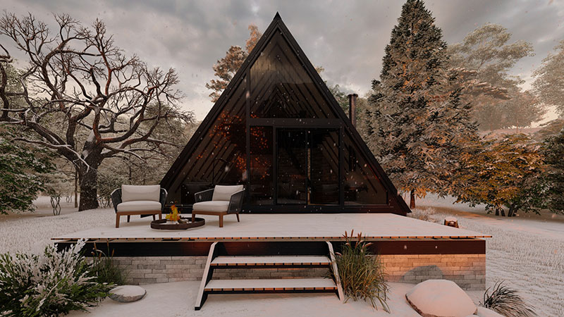 a-frame nordic houses